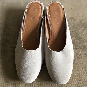 Zara Off White Mules